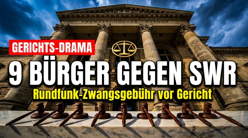 Rundfunkbeitrag vor Gericht: Neun Bürger klagen gegen die Zwangsgebühren des SWR