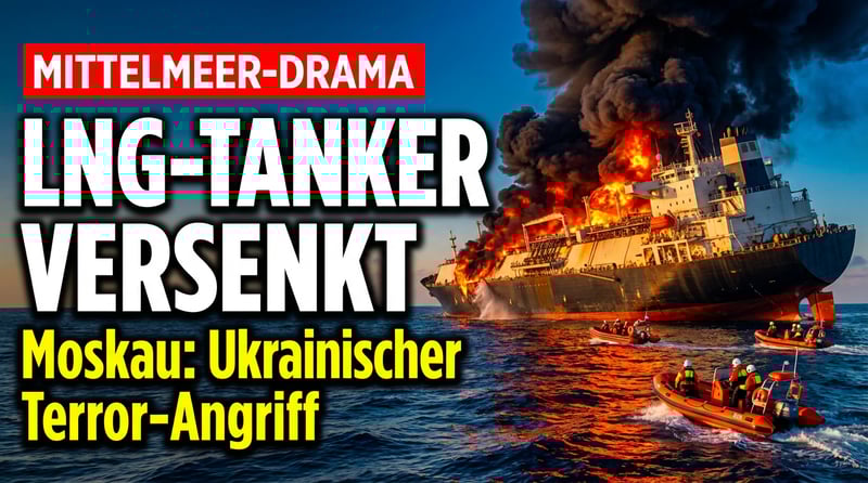 Russischer LNG-Tanker versinkt im Mittelmeer – Moskau spricht von ukrainischem Terrorangriff