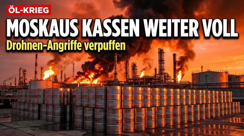 Russlands Öl-Imperium trotzt den Drohnen: Warum Kiews Brandnächte Moskaus Kassen kaum schmälern