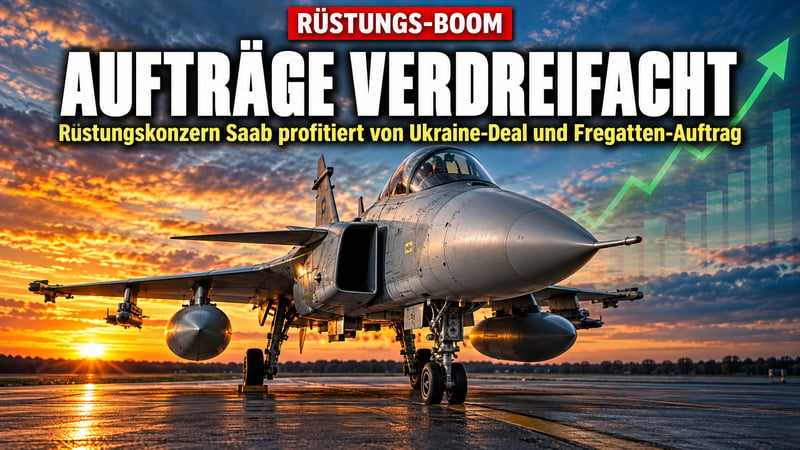 Rüstungs-Boom aus Schweden: Saab verdreifacht Aufträge dank Ukraine!