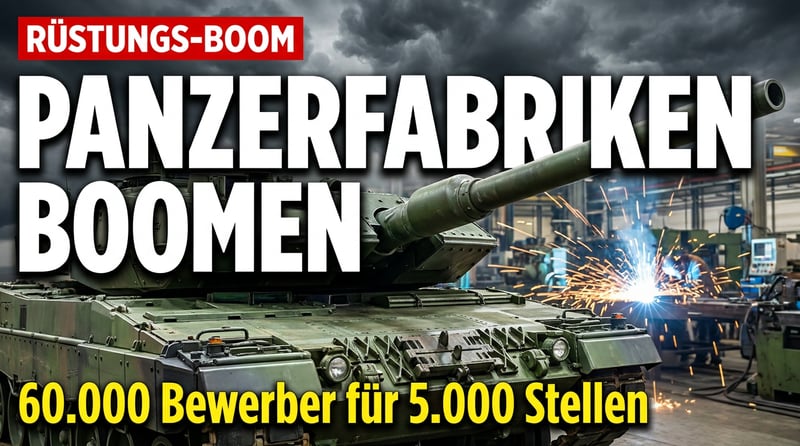 Rüstungsboom statt Industriestandort: Während die deutsche Wirtschaft schrumpft, wachsen die Panzerfabriken