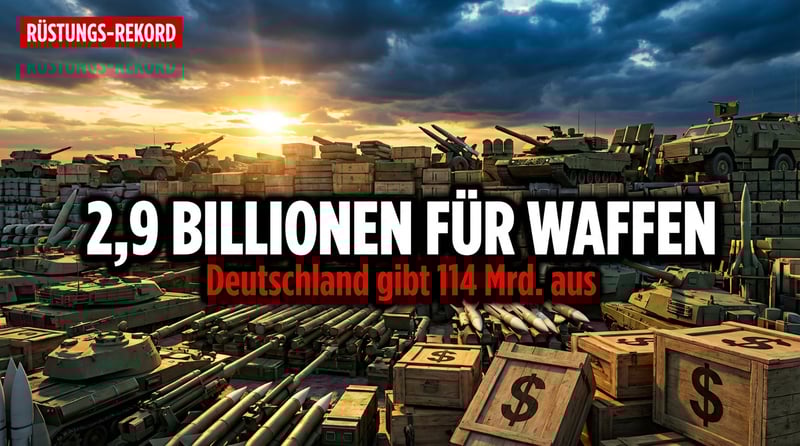 Rüstungsrausch: Globale Militärausgaben sprengen die 2,9-Billionen-Dollar-Marke