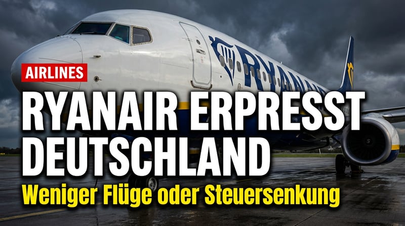 Ryanair erpresst Deutschland: Steuersenkungen oder weniger Flüge