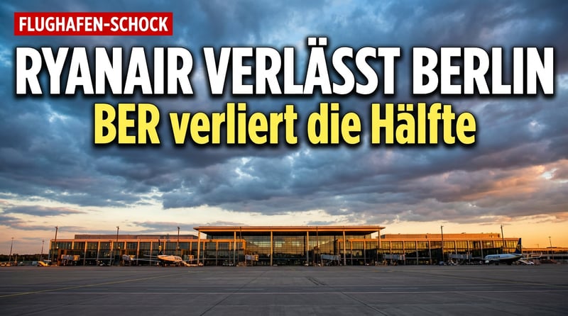 Ryanair packt die Koffer: Billigflieger zieht alle Jets aus Berlin ab – BER verliert die Hälfte seines Angebots