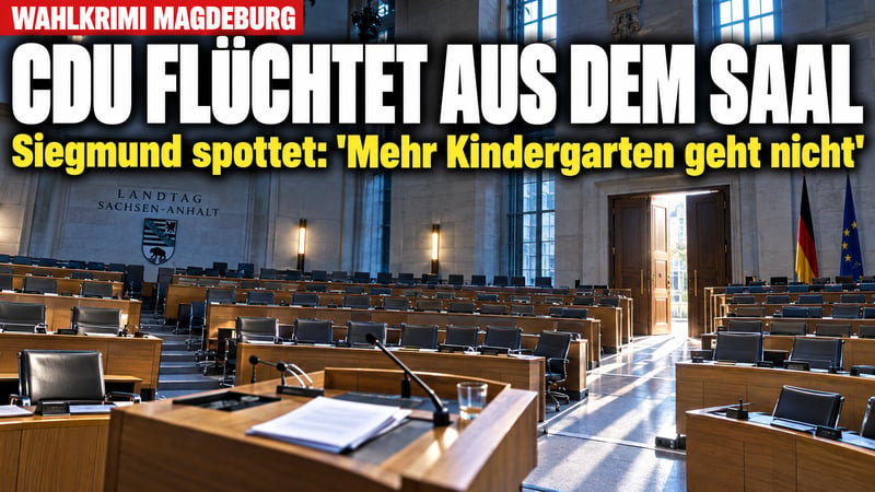 Saal-Flucht in Magdeburg: Siegmund verhöhnt CDU als „Kindergarten“
