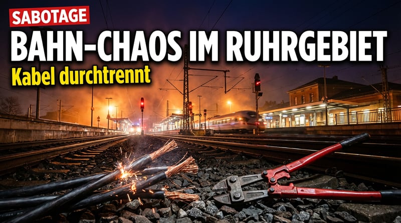 Sabotage am Hauptbahnhof Gelsenkirchen: Unbekannte legen Bahnverkehr im Ruhrgebiet lahm