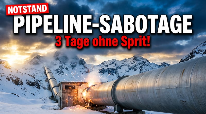 Sabotage an Mega-Pipeline: Süddeutschland schrammte haarscharf am Sprit-Kollaps vorbei
