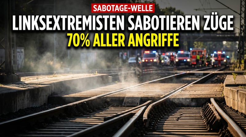 Sabotage gegen Verkehrsinfrastruktur: Linksextremismus als größte Bedrohung entlarvt