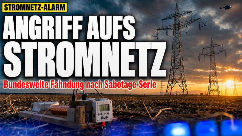 Sabotage-Serie am Stromnetz: Bundesweite Fahndung nach einem Mann