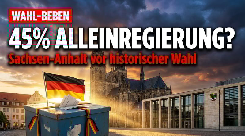 Sachsen-Anhalt: AfD peilt mit „45 Prozent plus X" die Alleinregierung an – und die Altparteien zittern