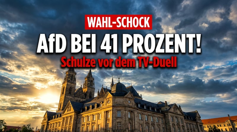 Sachsen-Anhalt im Wahlfieber: Schulze stellt sich dem Duell – doch die AfD steht bei 41 Prozent