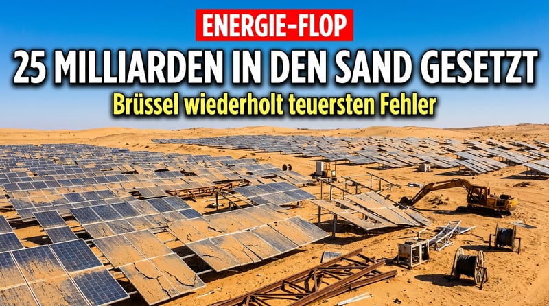 Sahara-Strom 2.0: Wie Brüssel 25 Milliarden Euro in einen energiepolitischen Friedhof versenkt