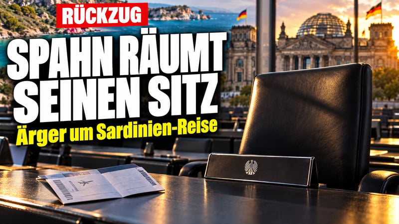Sardinien statt Sitzungssaal: Spahn räumt Platz im Haushaltsausschuss