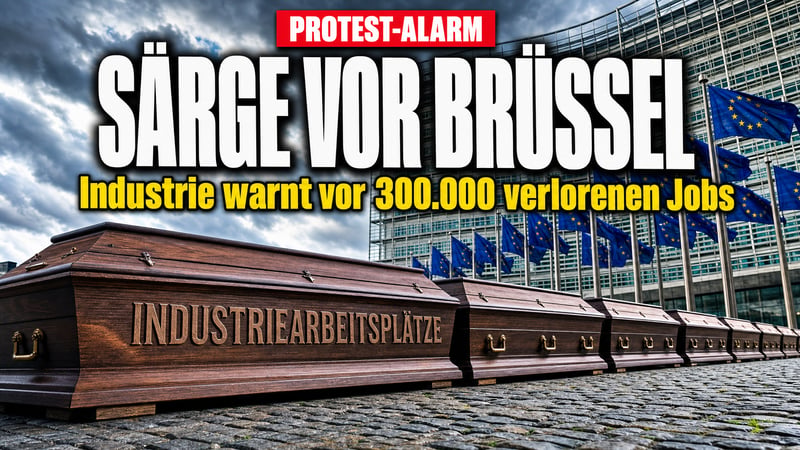 Särge vor Brüssel: Industrie warnt vor 300.000 Jobverlusten