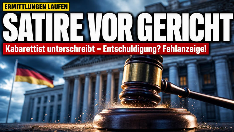 Satire vor dem Staatsanwalt: Steimle lenkt ein – Entschuldigung? Nein!