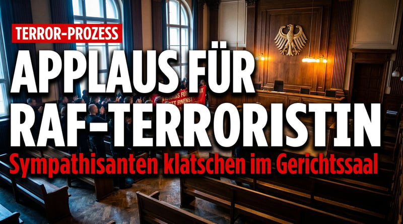 Schamloser Auftritt im Gerichtssaal: Ex-RAF-Terroristin Klette verklärt ihre Verbrechen – und Sympathisanten klatschen Beifall