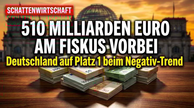 Schattenwirtschaft explodiert: Über 500 Milliarden Euro fließen am Fiskus vorbei