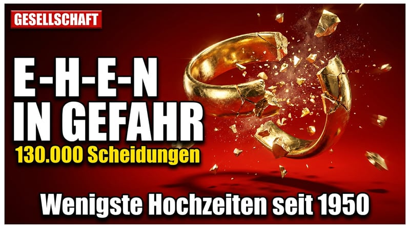 Scheidungszahlen steigen wieder: Das langsame Sterben der traditionellen Familie?