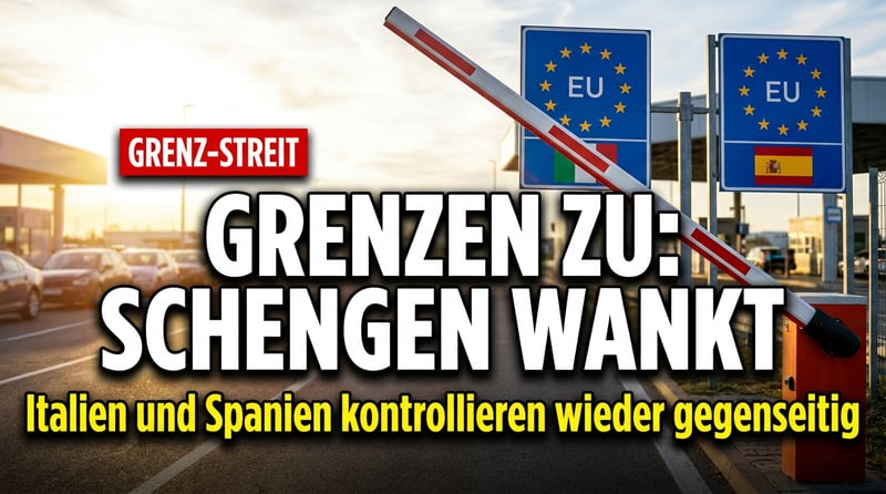 Schengen bricht auseinander: Italien und Spanien kontrollieren wieder
