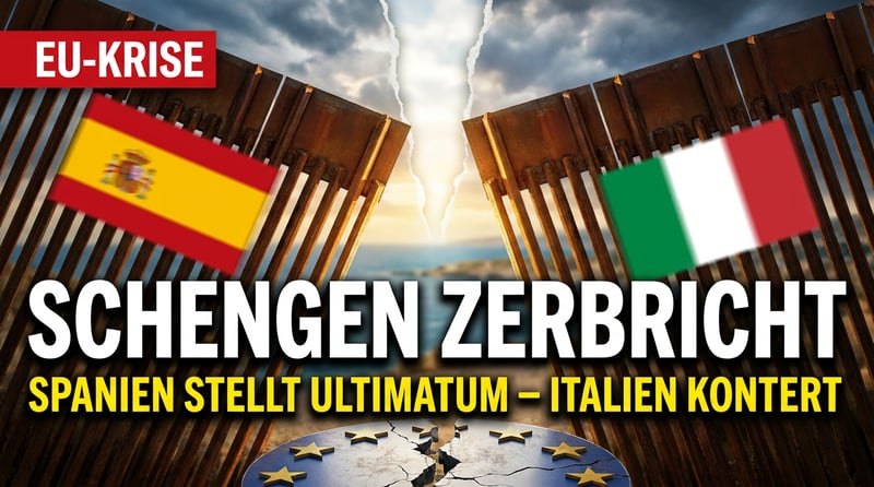 Schengen bricht auseinander: Spanien stellt Rom ein Ultimatum – Italien kontert eiskalt