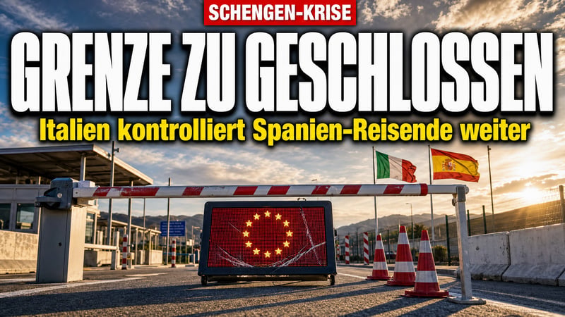Schengen wackelt: Rom lässt Grenzkontrollen gegen Spanien laufen