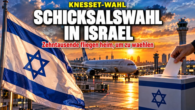 Schicksalswahl in Israel: Zehntausende fliegen nur zum Wählen heim!