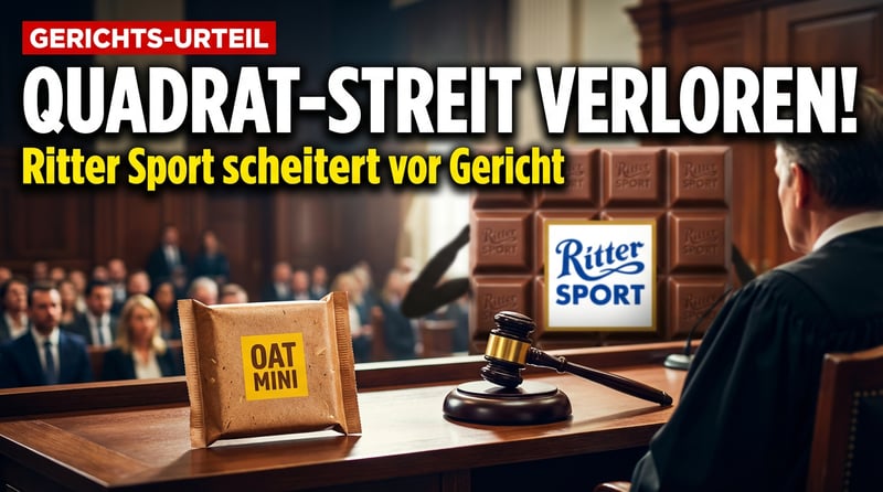 Schlappe für Ritter Sport: Gericht weist Klage gegen Haferriegel-Hersteller ab