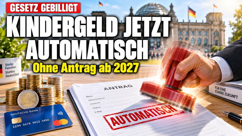 Schluss mit dem Formular-Frust: Kindergeld kommt ab 2027 automatisch!