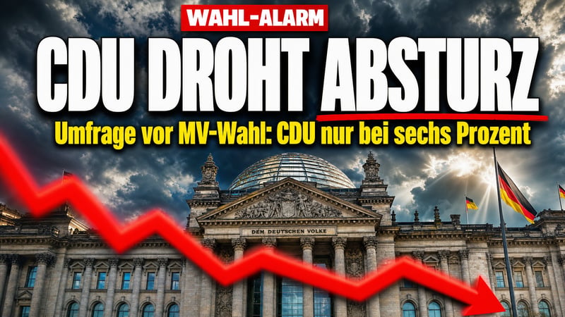 Schock-Umfrage in MV: Merz-CDU droht der Absturz aus dem Landtag!