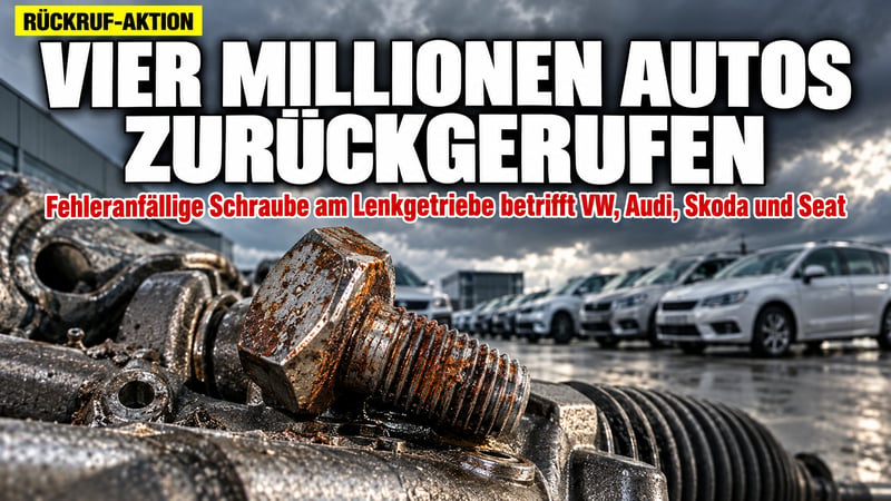Schrauben-Debakel bei VW: Vier Millionen Autos müssen in die Werkstatt!