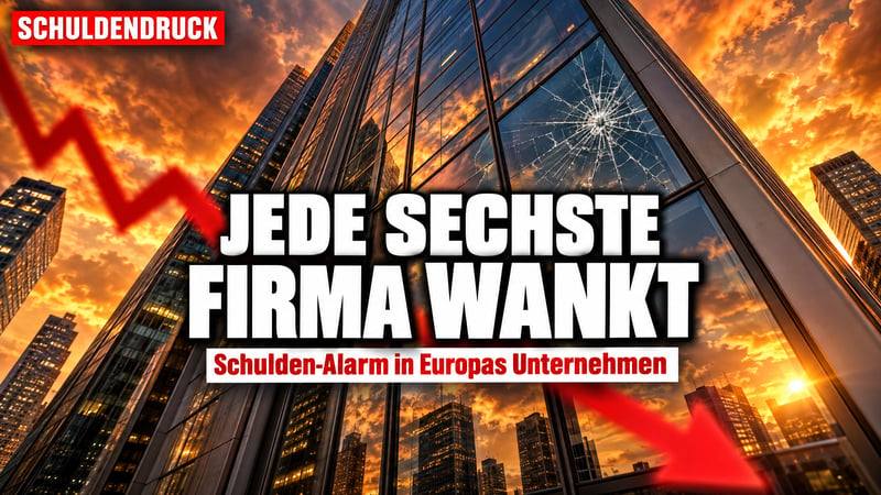 Schulden-Alarm in Europa: Jede sechste Firma gerät ins Wanken!