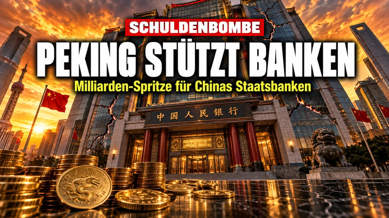 Schuldenbombe in Fernost: Peking muss seine Staatsbanken stützen!