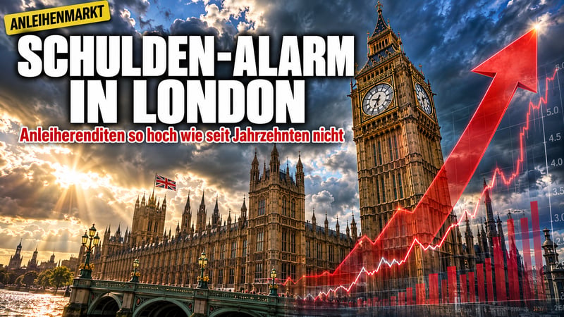 Schuldenfalle London: Britanniens Anleihenmarkt schlägt Alarm!