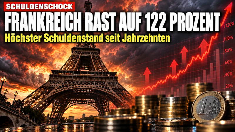 Schuldenschock in Paris: Frankreich rast auf 122 Prozent zu!