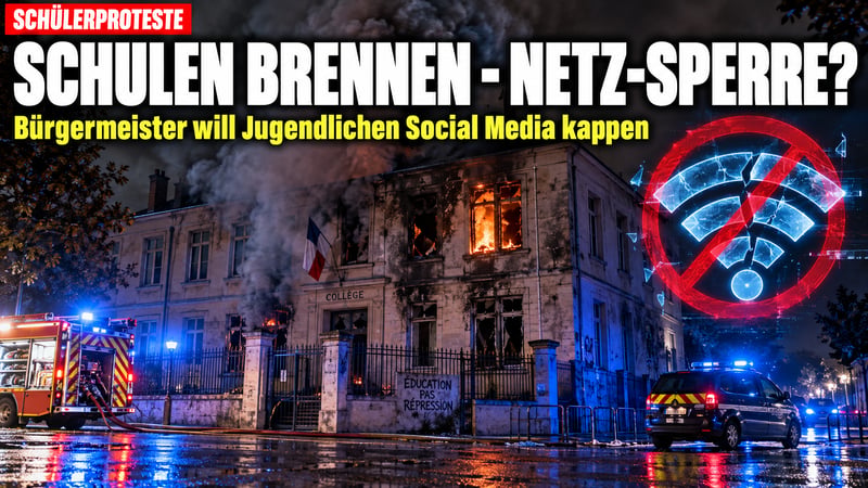 Schulen brennen in Frankreich – und die Politik will das Internet kappen!