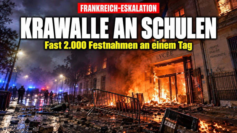 Schulkrawalle in Frankreich: Fast 2.000 Festnahmen an einem Tag!
