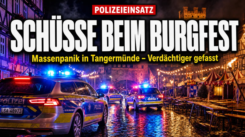 Schüsse beim Burgfest: Panik in Siegmunds Heimatstadt