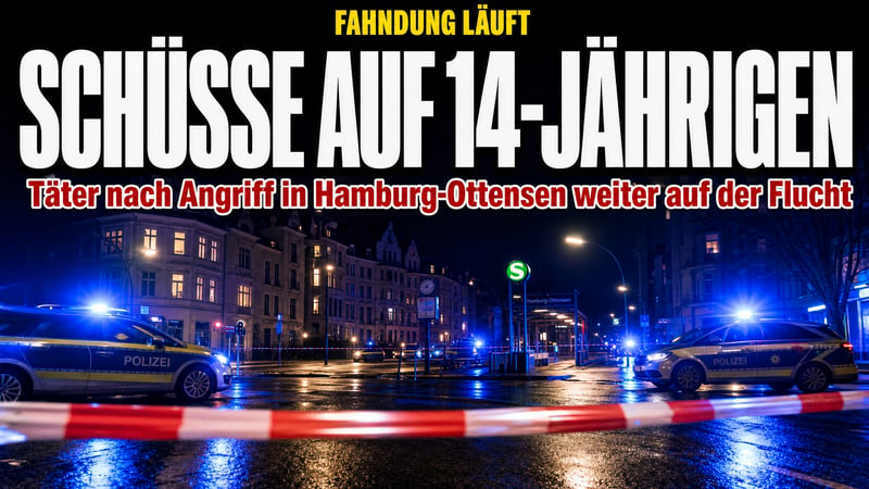 Schüsse in Hamburg: 14-Jähriger am Bein getroffen – Täter flüchtig