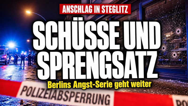Schüsse und Sprengsatz in Steglitz: Berlins Angst-Serie geht weiter