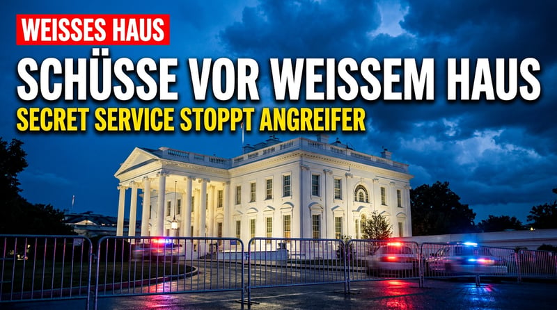 Schüsse vor dem Weißen Haus: Trump im Gebäude – Secret Service stoppt Angreifer