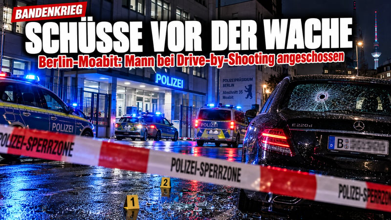 Schüsse vor der Polizeiwache: Berlins Bandenkrieg kennt keine Grenzen!