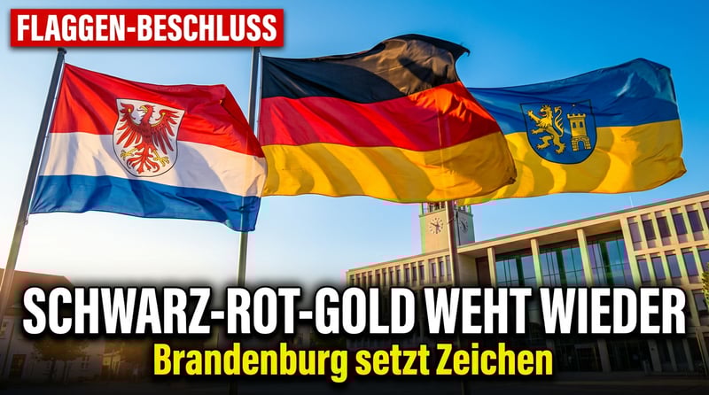 Schwarz-Rot-Gold weht wieder: Brandenburger Gemeinde bekennt sich zu den Nationalfarben