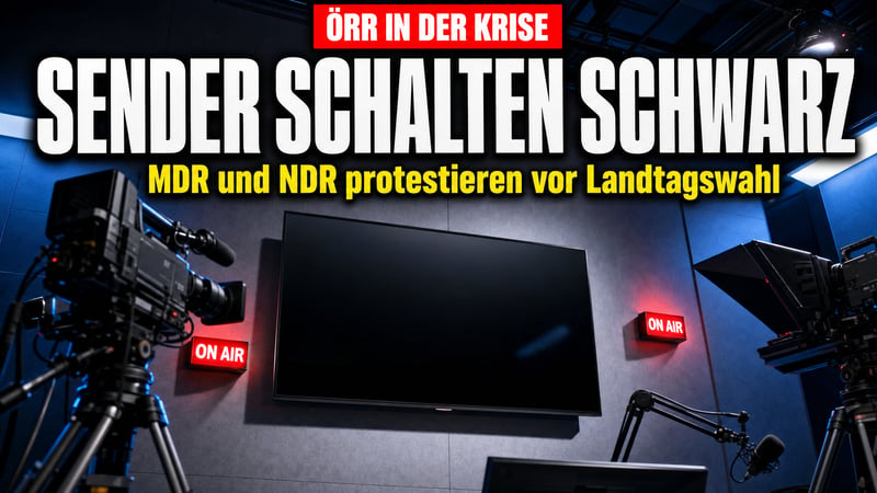 Schwarzbild als Wahlkampfhilfe: ÖRR kämpft plötzlich um sich selbst