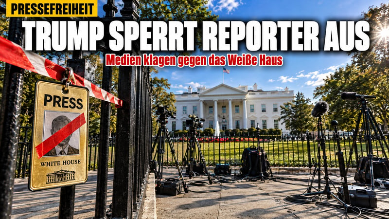 Schwarzbild im Weißen Haus: Trump sperrt Reporter aus