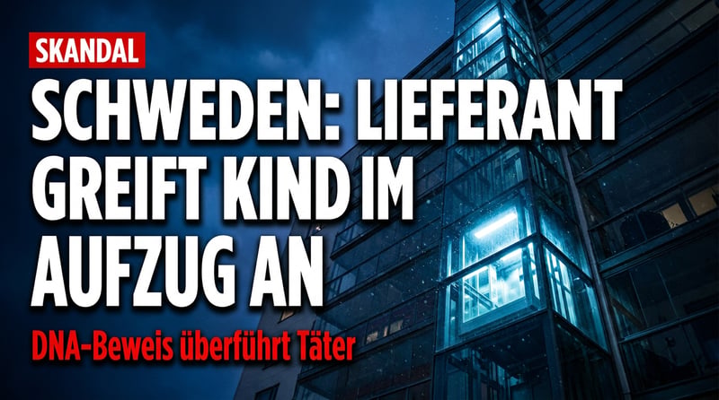 Schweden: Lieferant vergreift sich an 11-Jährigem Kind im Aufzug – und spielt dreist die Rassismus-Karte