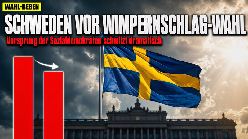 Schweden vor der Wahl: Umfrage-Beben trifft die Sozialdemokraten