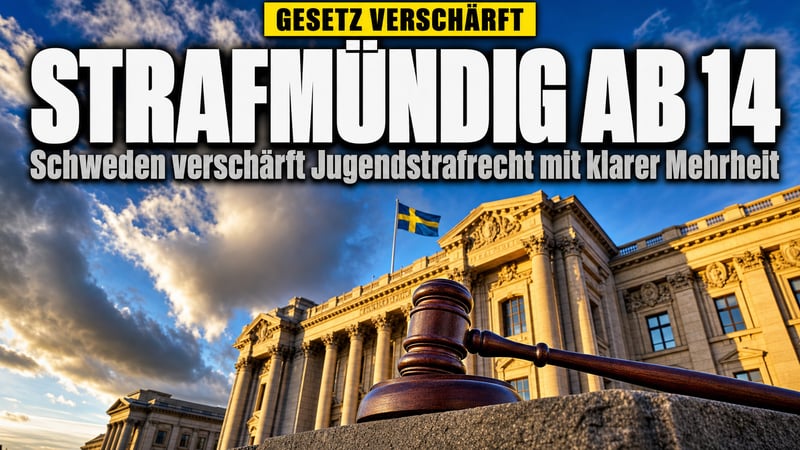 Schweden zieht die Zügel an: Strafmündig schon mit 14 Jahren!