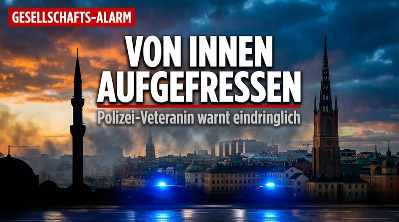 Schwedens Polizei-Veteranin schlägt Alarm: „Die Gesellschaft wird von innen aufgefressen"