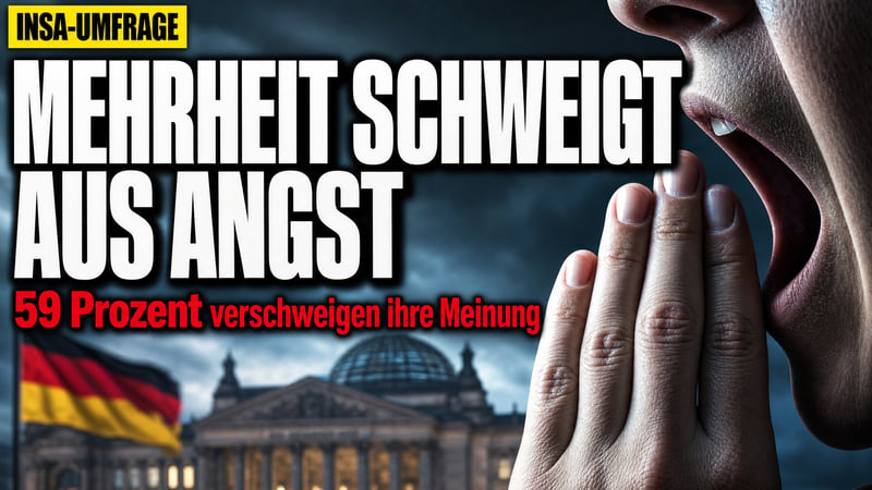 Schweigen aus Angst: 59 Prozent halten ihre Meinung zurück