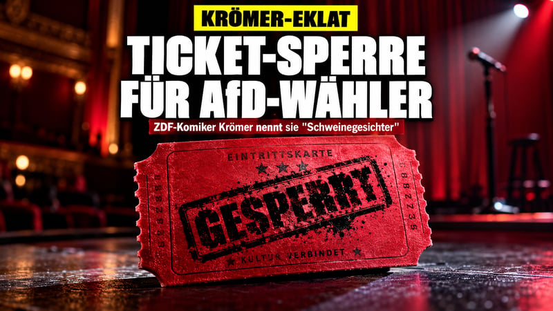 „Schweinegesichter“-Eklat: ZDF-Komiker Krömer sperrt AfD-Wähler aus!